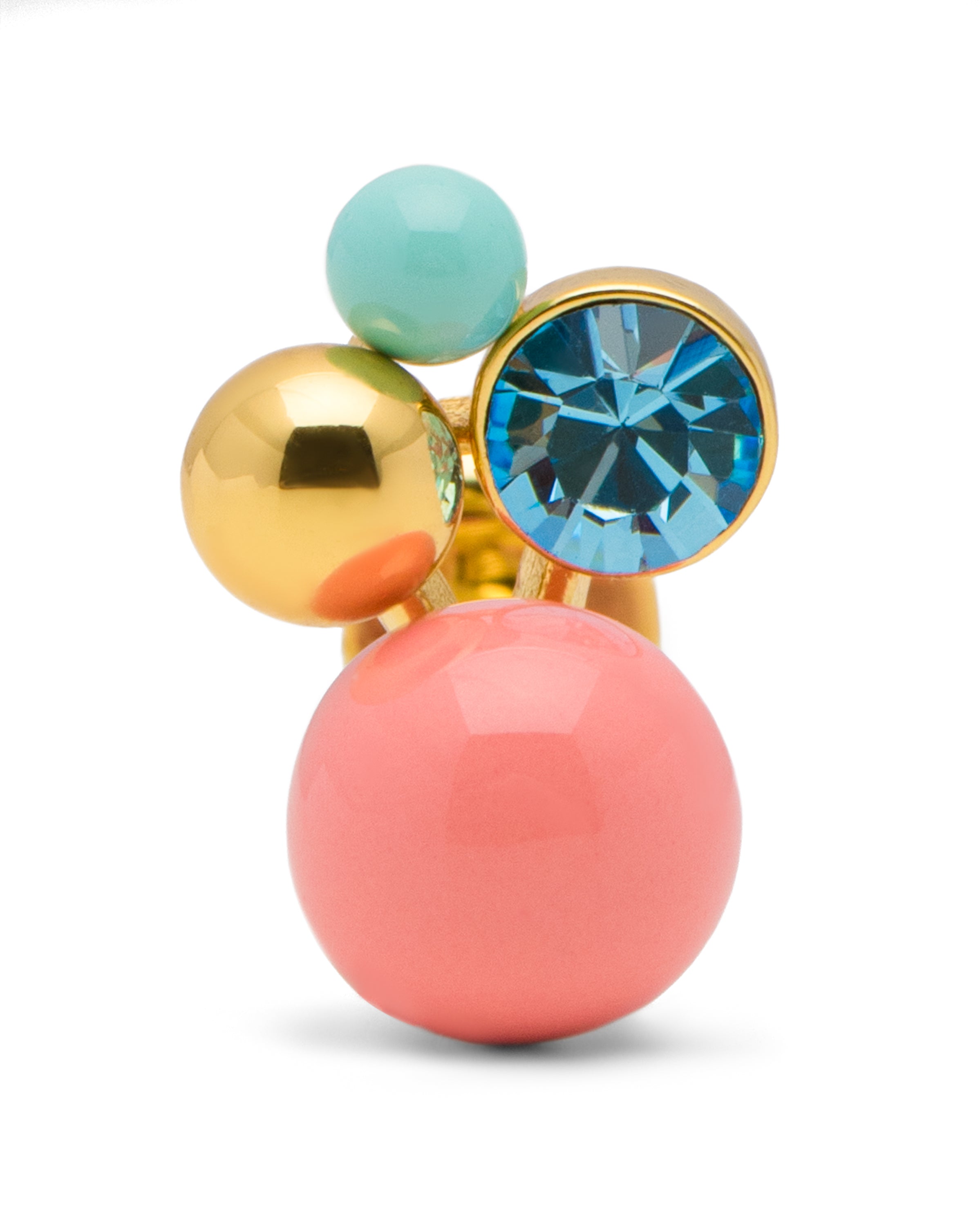 Bouquet ørering - forgyldt